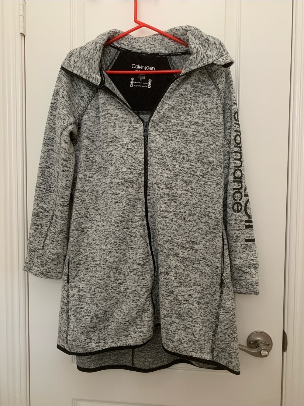 EUC Calvin Klein Performance Longline Jacket S Removable Hood